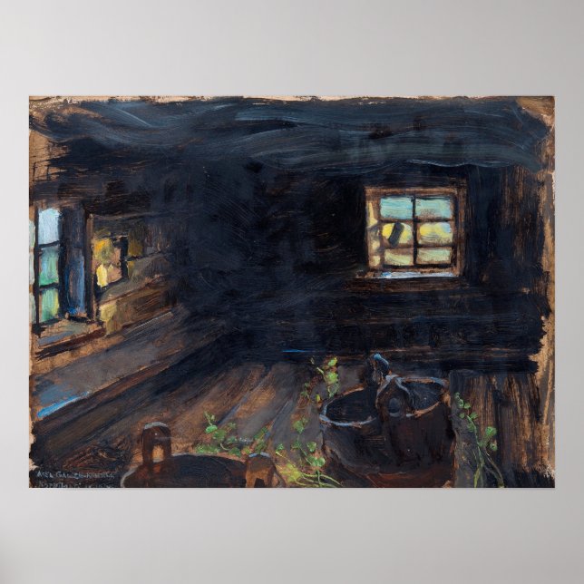 Gallen-Kallela - Sauna Interior Poster (Front)