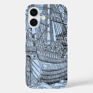 Galleon Sailing Ship iPhone 16 Case