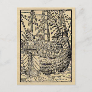 Galleon Sailing Ship Postcard