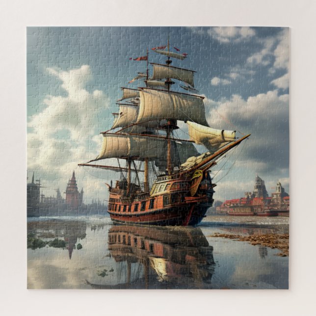 Galleon Ship Jigsaw Puzzle (Vertical)