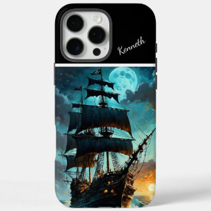 Galleon Under Moonlit Sky iPhone 16 Pro Max Case
