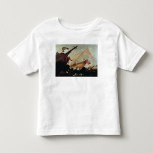 Galleons wrecked on a rocky shore toddler T-Shirt