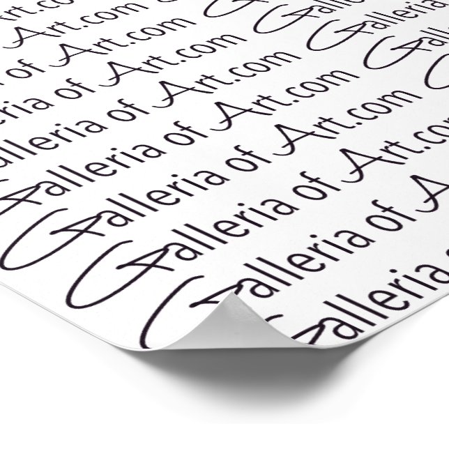 GalleriaofArt.com ~ Gift Wrapping Paper 13.25" Poster (Corner)