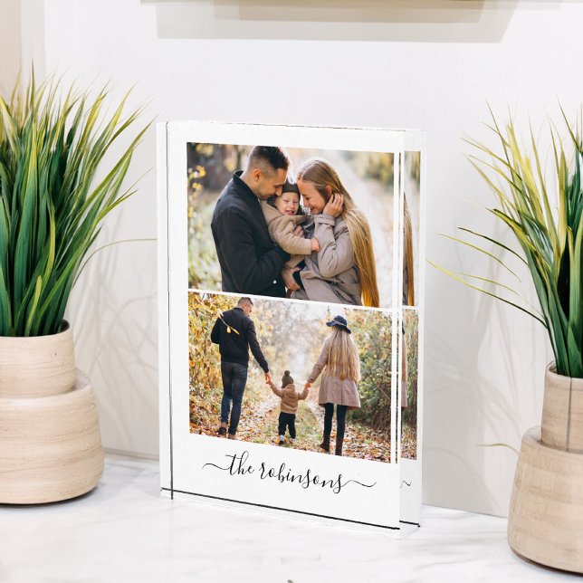 Gallery of 2 Personalised Photo Block (Creator Uploaded)