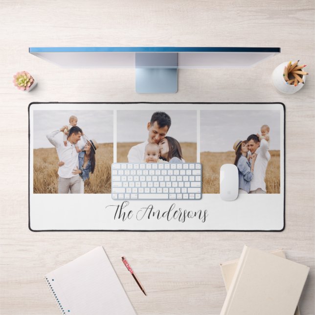 Gallery of 3 Personalised Photo Desk Mat (Office 1)