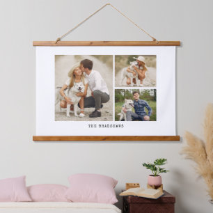 Gallery of 3 Personalised Photo Hanging Tapestry