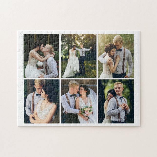 Gallery of 6 Personalised Photo Jigsaw Puzzle (Horizontal)