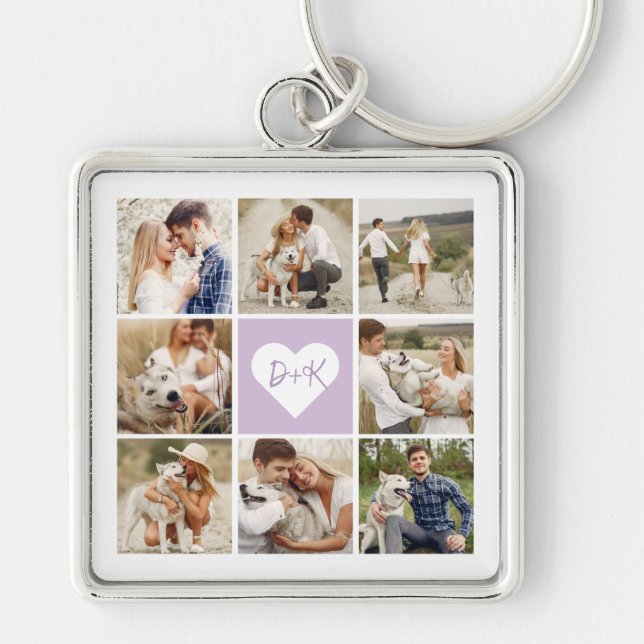 Gallery of 8 Personalised Photo Key Ring (Front)