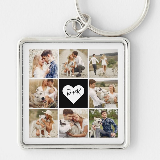 Gallery of 8 Personalised Photo Key Ring (Front)
