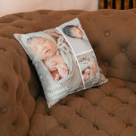 Gallery of Three Editable Colour Photo Throw Pillo Cushion<br><div class="desc">Background colour can be customised online (to any colour!). Designed by Berry Berry Sweet {www.berryberrysweet.com}</div>