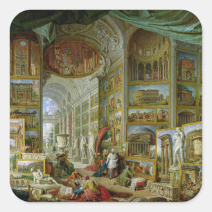 Gallery of Views of Ancient Rome, 1758 Square Sticker
