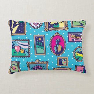 Gallery Wall: Diverse Picture Collection Decorative Cushion
