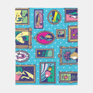 Gallery Wall: Diverse Picture Collection Fleece Blanket