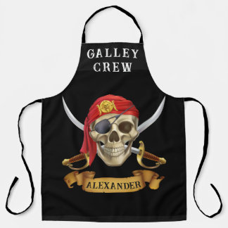 Galley Crew Pirate Personalise Apron