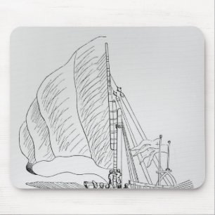 Galley of the 16th century mouse pad