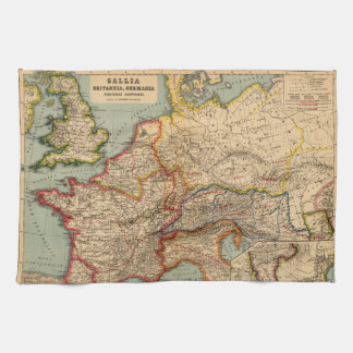 Gallia, Britannia, Germania Tea Towel