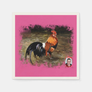 Gallic rooster//Rooster Napkin