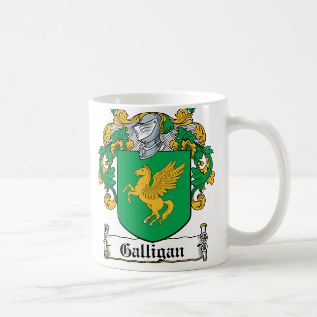 Galligan Family Crest Coffee Mug (Right)