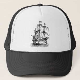 Gallion - Black Trucker Hat