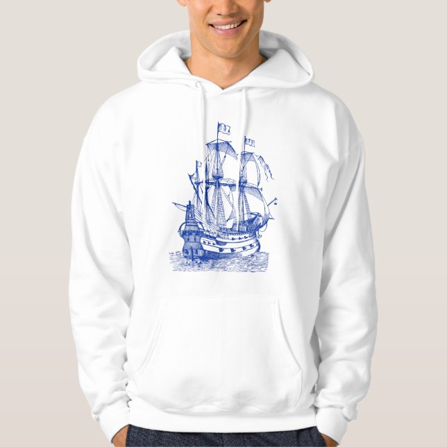 Gallion - Navy Hoodie (Front)