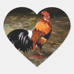 Gallo/Gallo/Rooster Heart Sticker