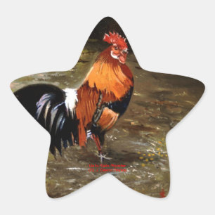 Gallo/Gallo/Rooster Star Sticker