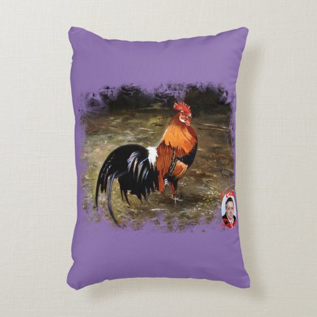 Gallo/Galo/Rooster Decorative Cushion (Front(Vertical))