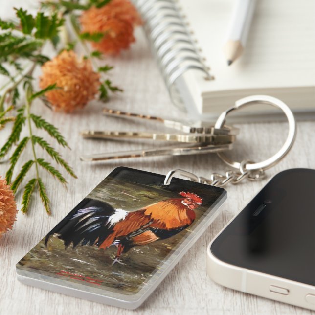 Gallo/Galo/Rooster Key Ring (Front Right)