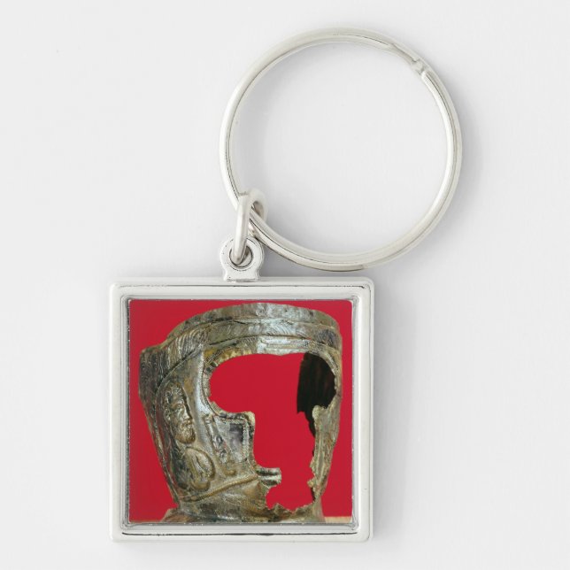 Gallo-Roman gladiator's mask Key Ring (Front)