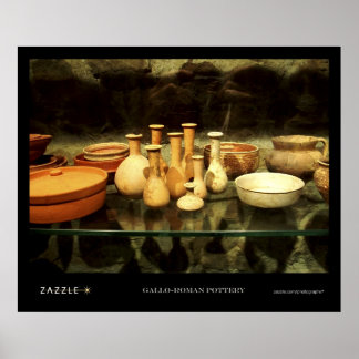 Gallo-roman pottery poster
