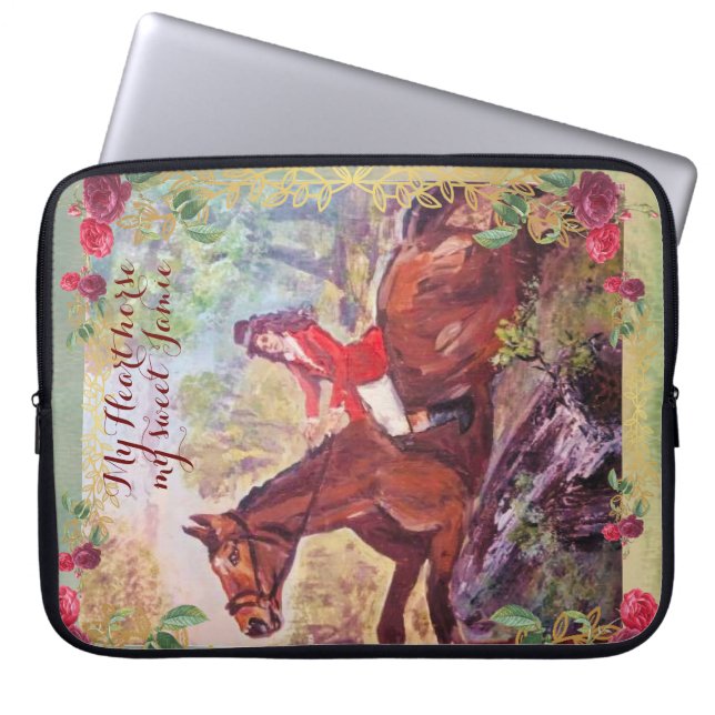 gallop through forest laptop sleeve (Front)