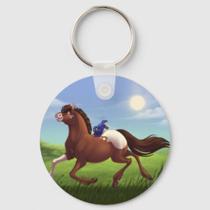 Galloping Appaloosa Horse Promotional Key Ring