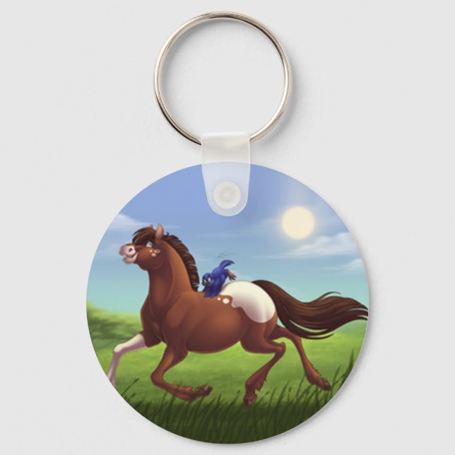 Galloping Appaloosa Horse Promotional Key Ring (Front)