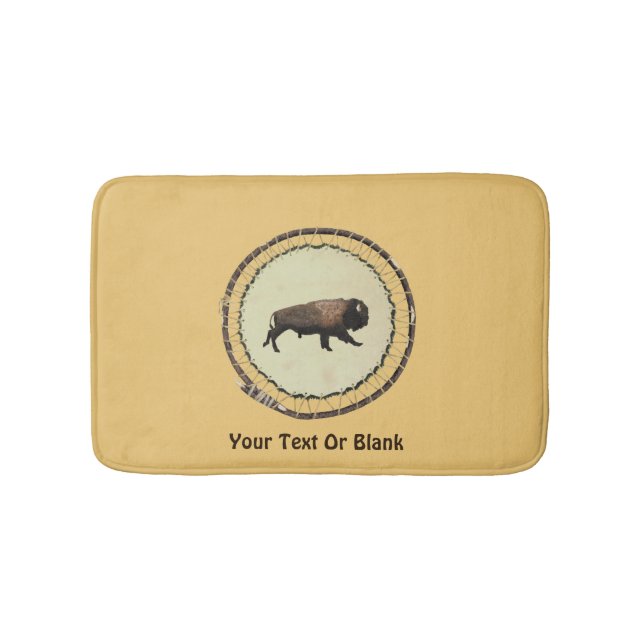 Galloping Bison Bath Mat (Front)
