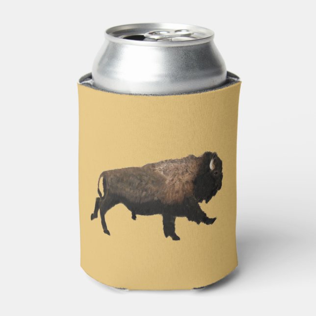 Galloping Bison Can Cooler (Can Front)