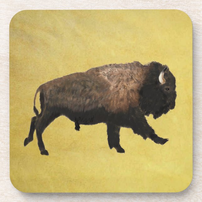 Galloping Bison Coaster (Front)