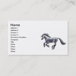 Galloping Draught Horse Business Card