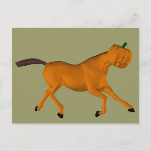 Galloping Halloween Horse Postcard