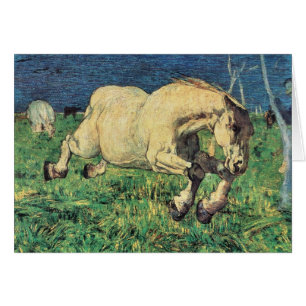Galloping Horse by Giovanni Segantini, Vintage Art