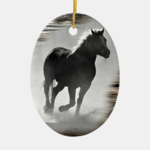Galloping Horse Ceramic Ornament