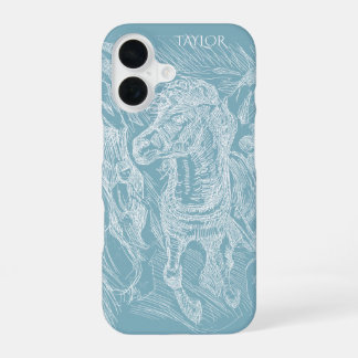 Galloping Horse – Edvard Munch – Personalised  iPhone 16 Case