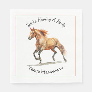 Galloping Horse Personalised Napkin