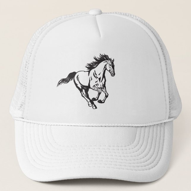 Galloping Horse Trucker Hat (Front)