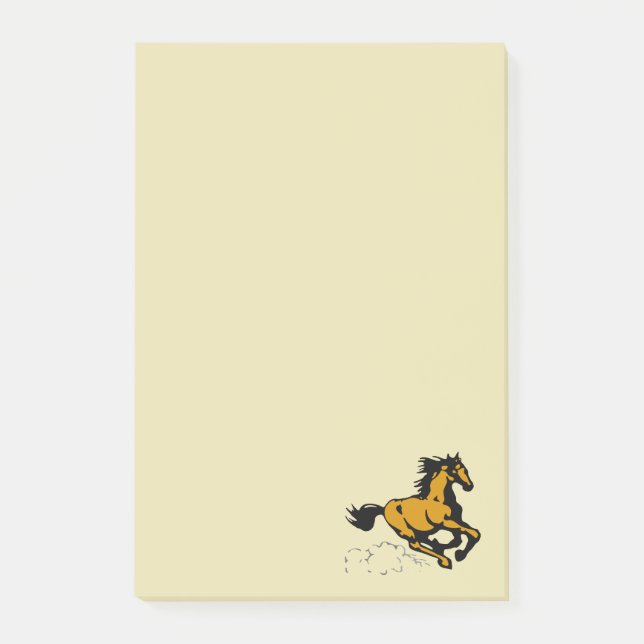 Galloping Horse Wild and Free Post-it Notes (Front)