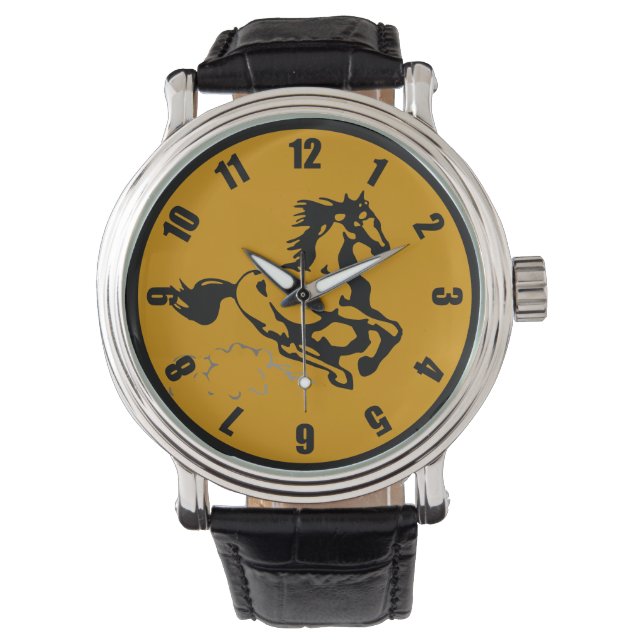 Galloping Horse Wild and Free Watch (Front)
