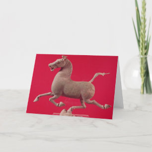 Galloping horse with one Hoof Resting on a Card
