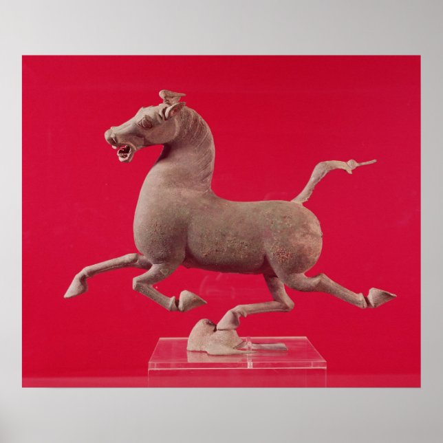 Galloping horse with one Hoof Resting on a Poster (Front)