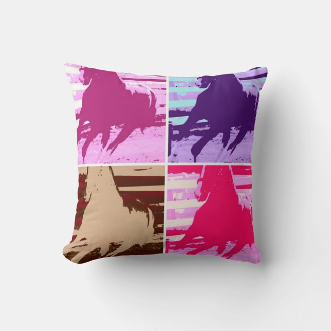 Galloping Horses Cushion (Front)