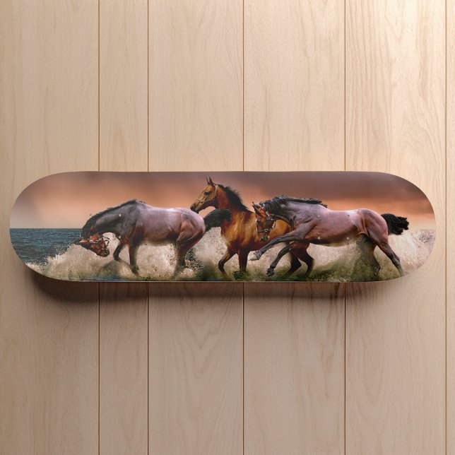 Galloping Horses in Surf Skateboard Deck (Creator Uploaded)