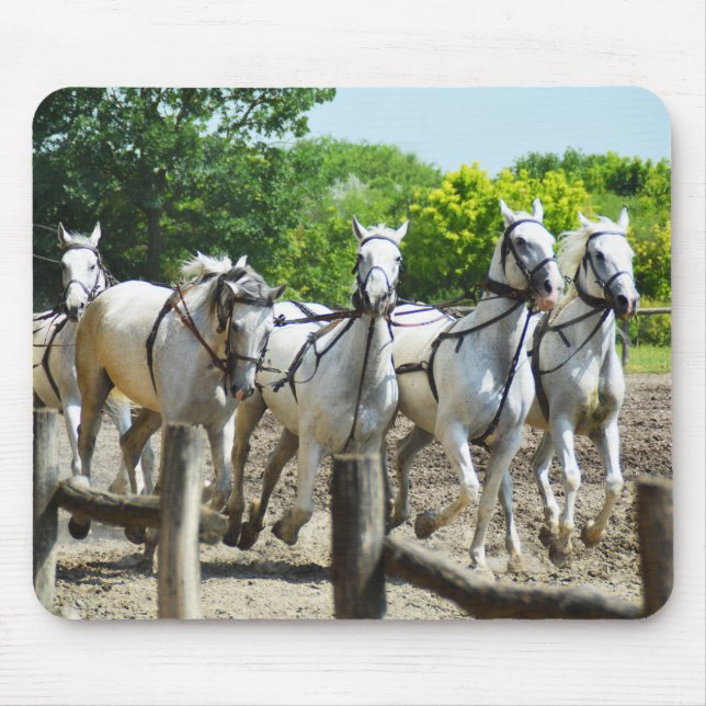 Galloping horses mouse pad (Front)